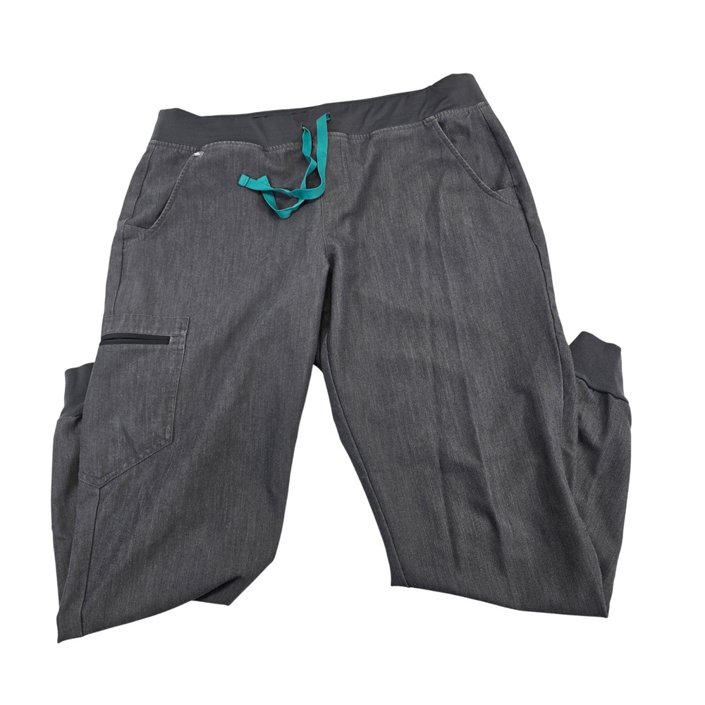 FIGS Technical Collection Charcoal Gray Jogger‎ Scrub Pants Women's Size L